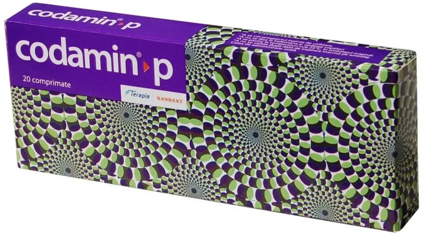 Codamin P, 20 comprimate, Terapia