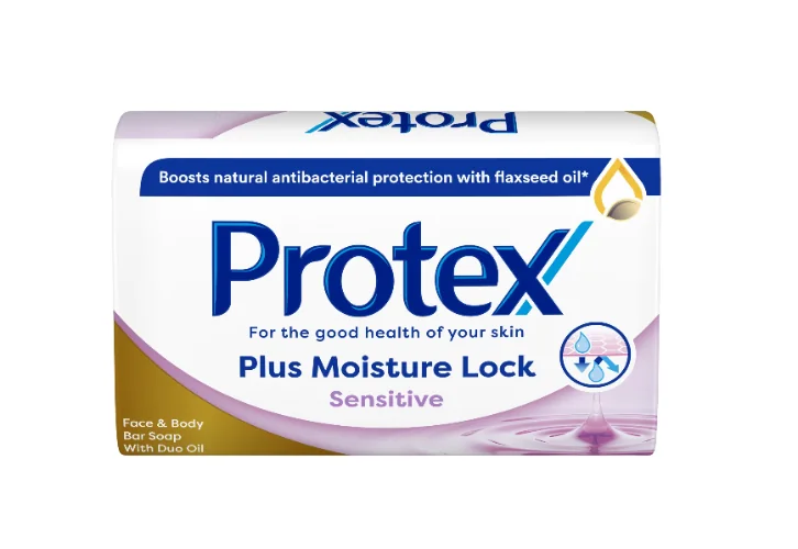 Sapun solid antibacterian Plus Moisture Lock Sensitive, 90g, Protex