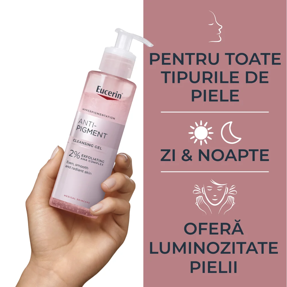 Gel de curatare exfoliant Anti Pigment 400ml Eucerin beneficii