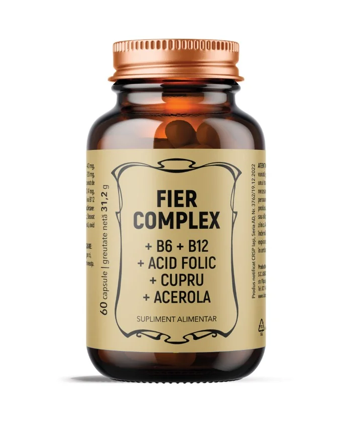 Fier Complex, 60 capsule, Laboratoarele Remedia