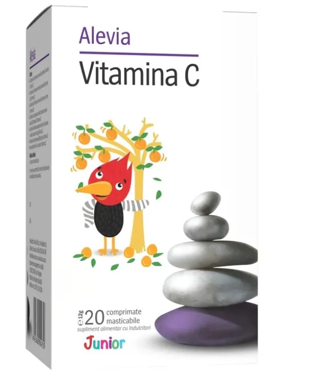 Vitamina C Junior, 20 comprimate, Alevia