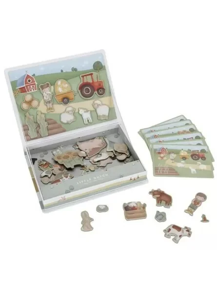 Puzzle magnetic Little Farm, 1 bucata, Little Dutch