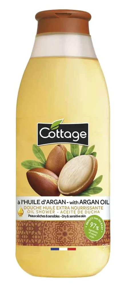 Gel de dus cu ulei de argan, 560ml, Cottage