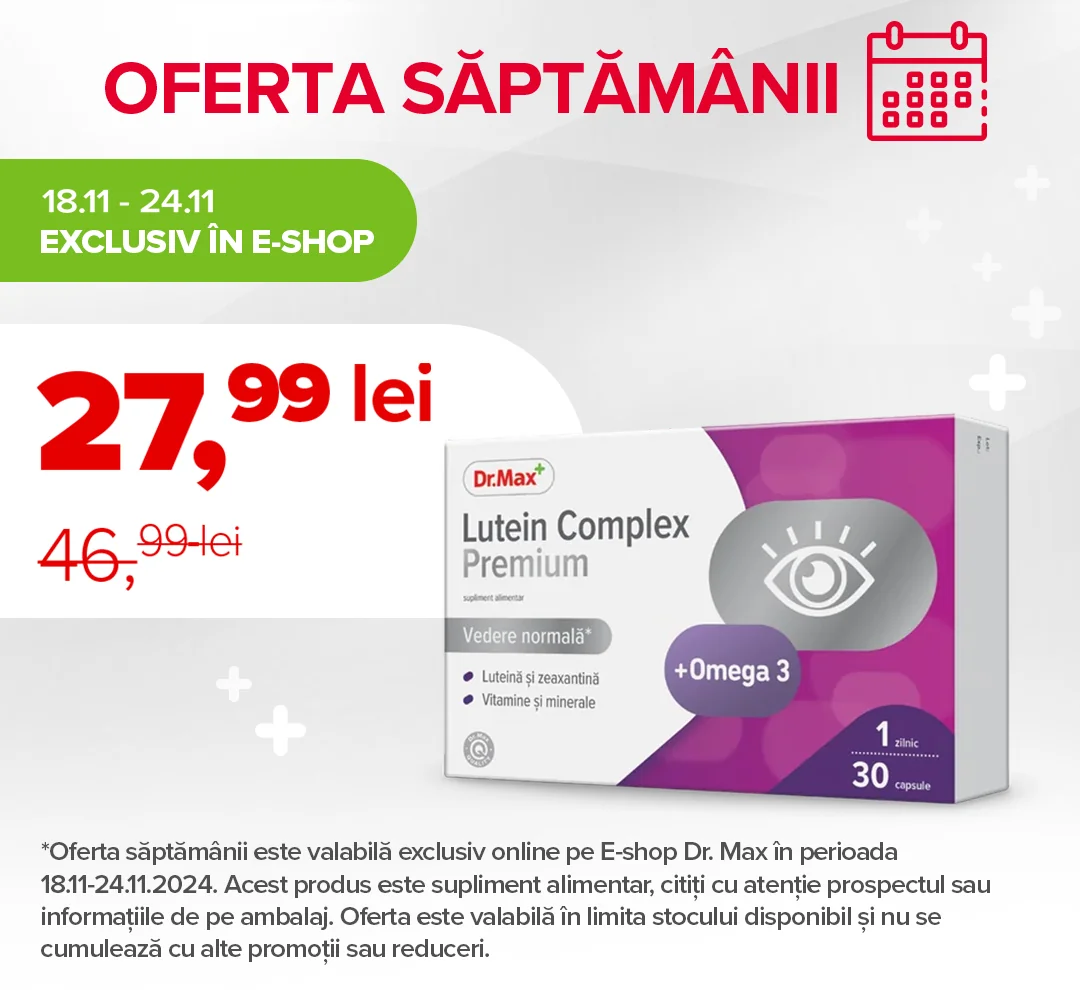 Ofertele saptamanii 18-24 noiembrie 2024 Lutein complex