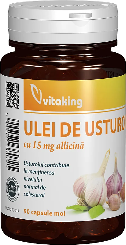 Ulei de usturoi 30mg, 90 capsule moi, Vitaking