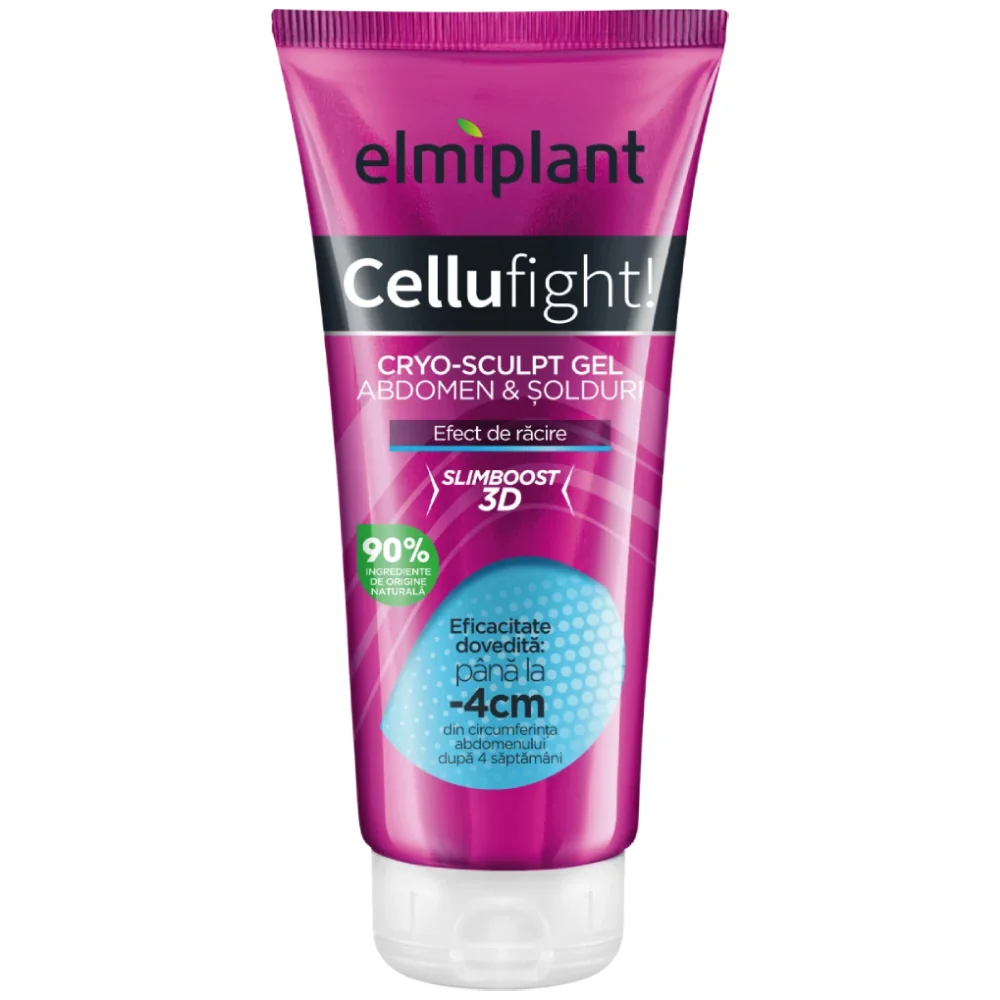 Gel pentru abdomen si solduri Cellufight Cryo-Sculpt, 200ml, Elmiplant