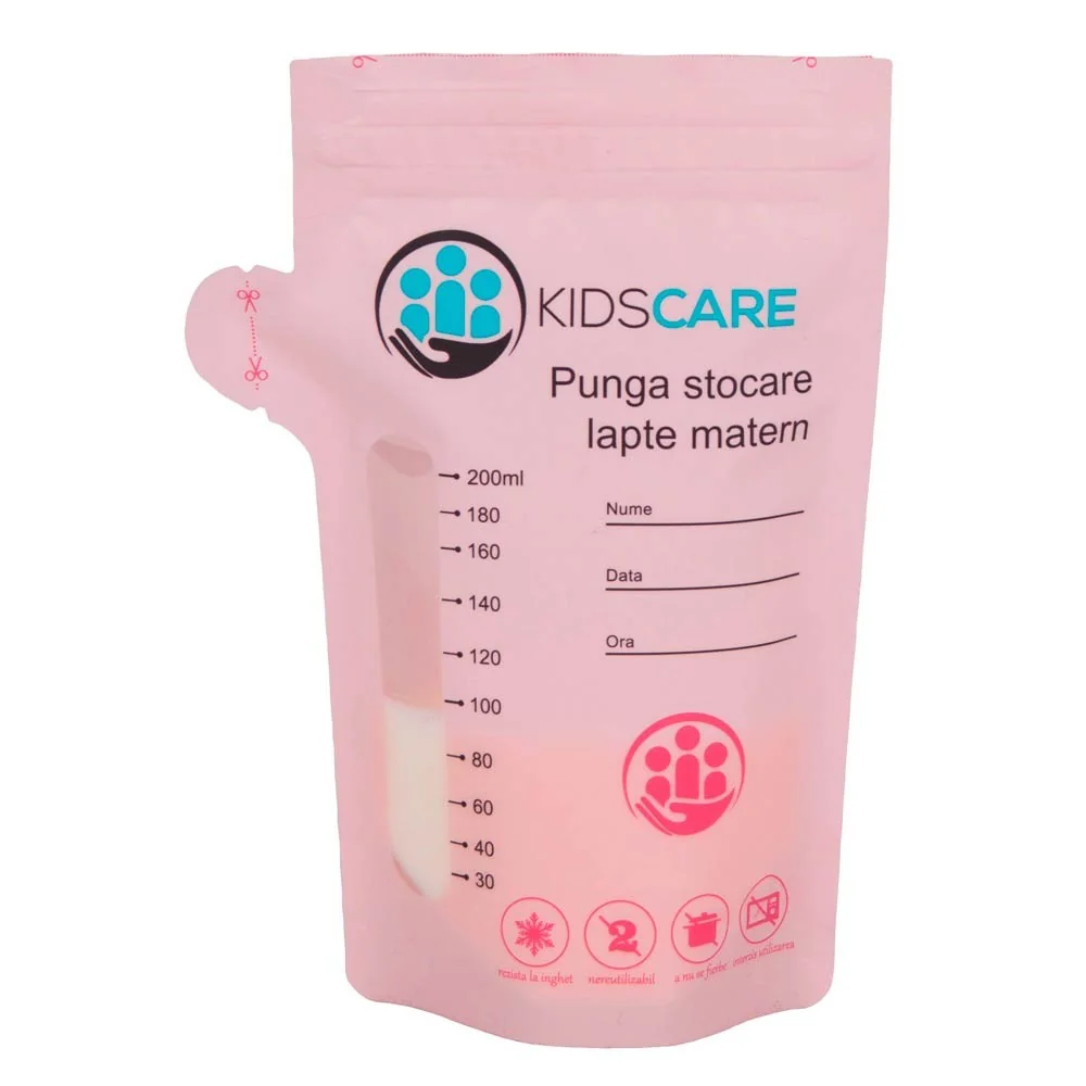 Set pungi de stocare pentru laptele matern KC130, 30 bucati, KidsCare