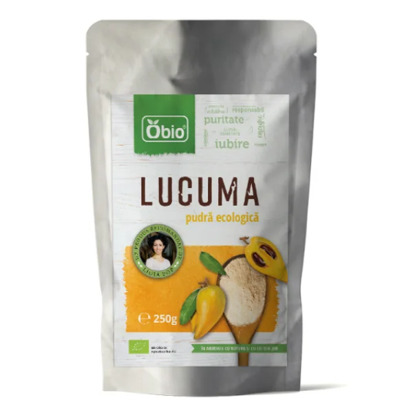 Lucuma pulbere bio, 250g, Obio