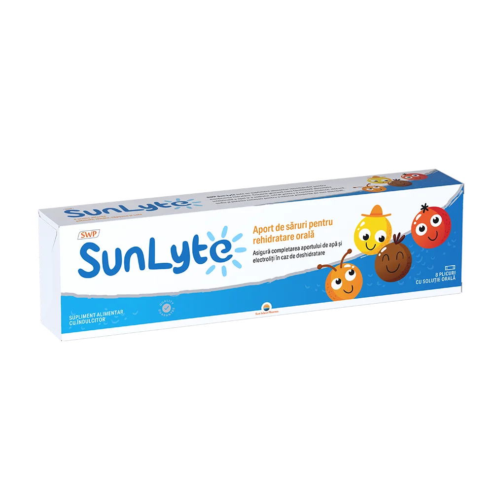 Sun-Lyte saruri de rehidratare, 8 plicuri, Sun Wave Pharma