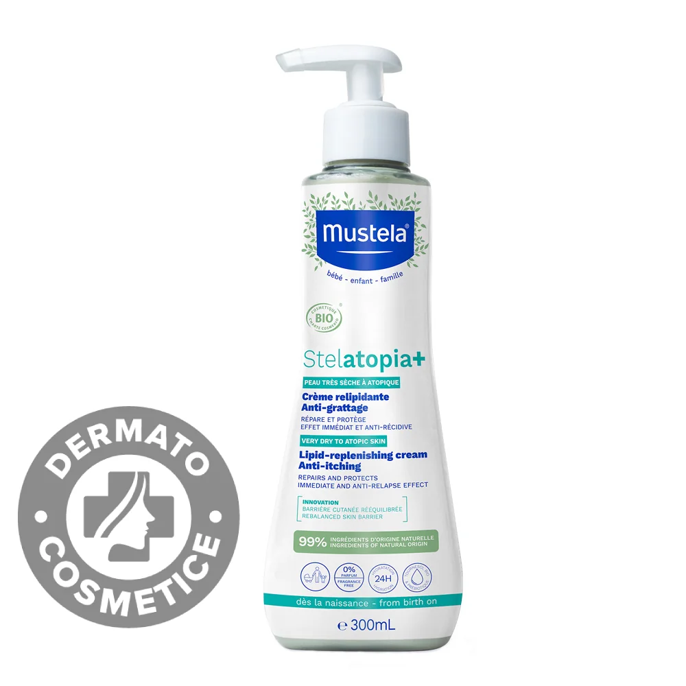 Crema de refacere a lipidelor Stelatopia+, 300ml, Mustela