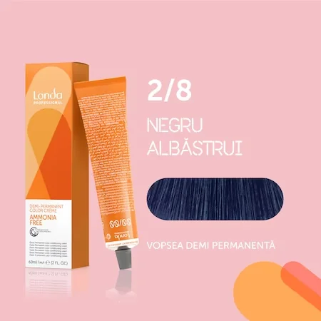 Vopsea de par demi permanenta fara amoniac 2/8, 60ml, Londa Professional 