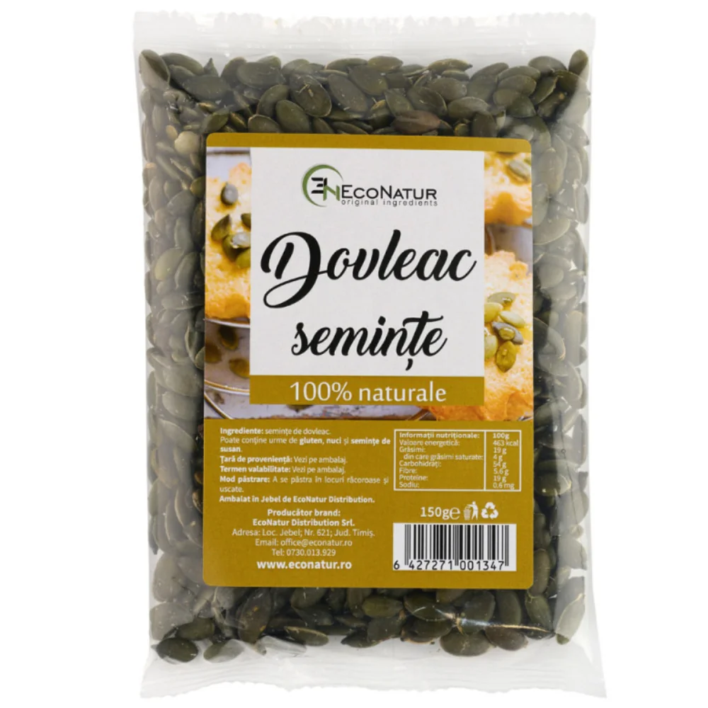 Seminte de dovleac, 150g, EcoNatur