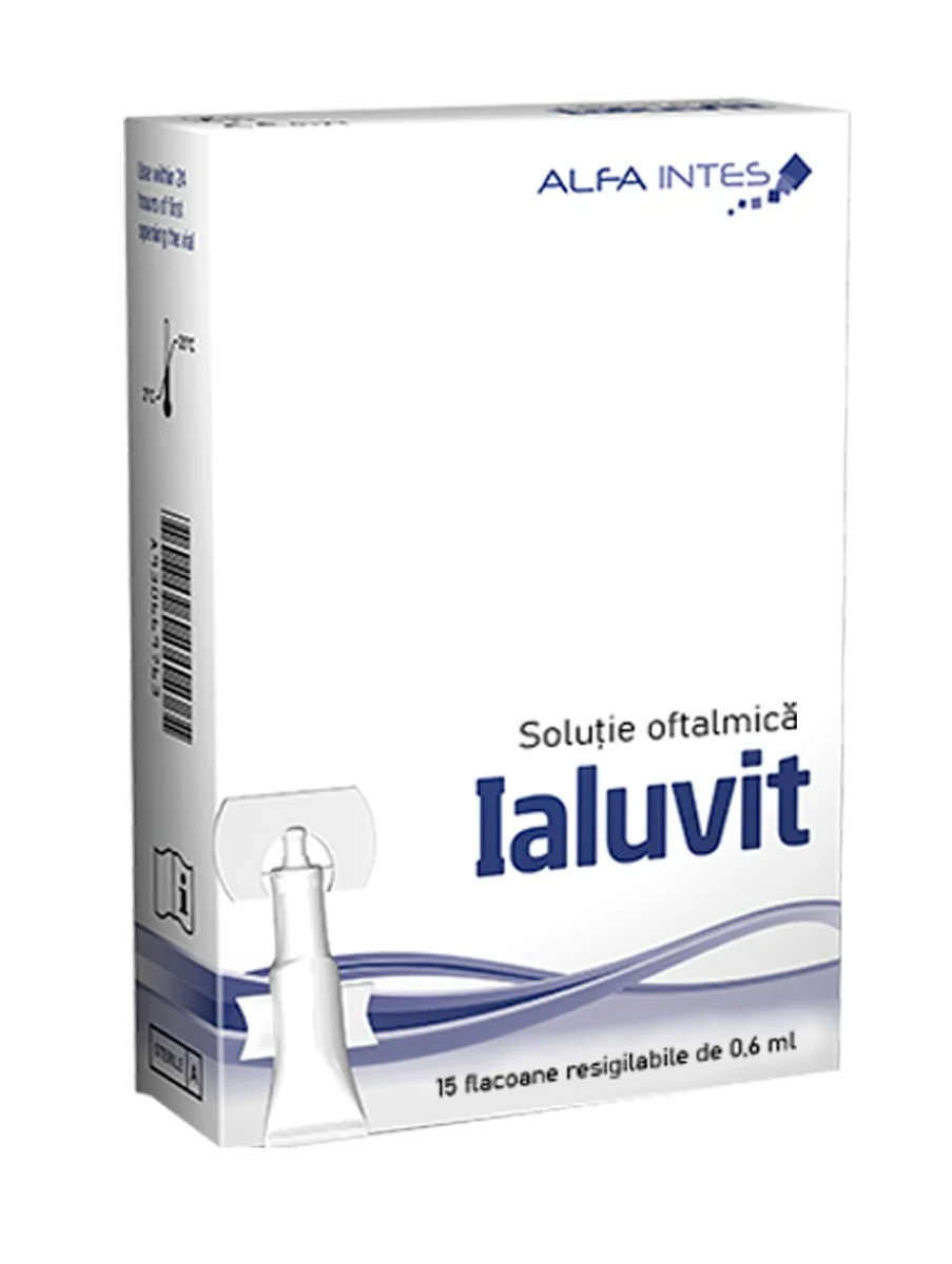 Ialuvit solutie oftalmica, 15 flacoane, Alfa Intes