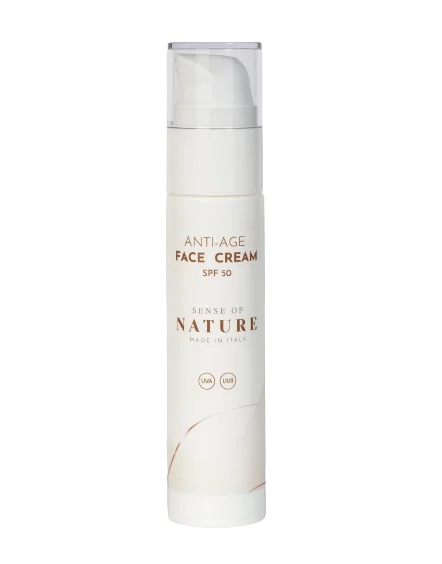 Crema de fata anti-age cu SPF 50, 50ml, Sense of Nature