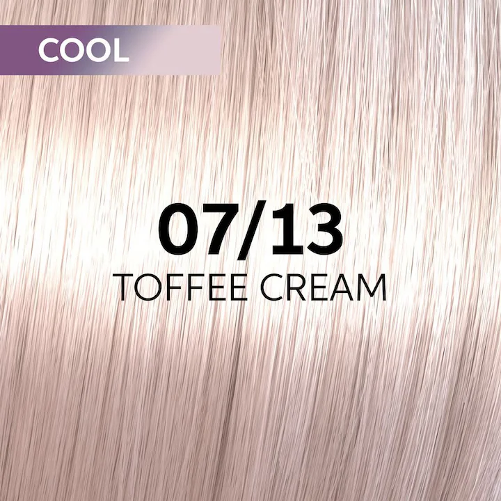 Vopsea demi-permanenta Shinefinity Zero Lift Glaze 07/13 Toffee Cream, 60 ml, Wella Professionals | Dr. Max Farmacie 