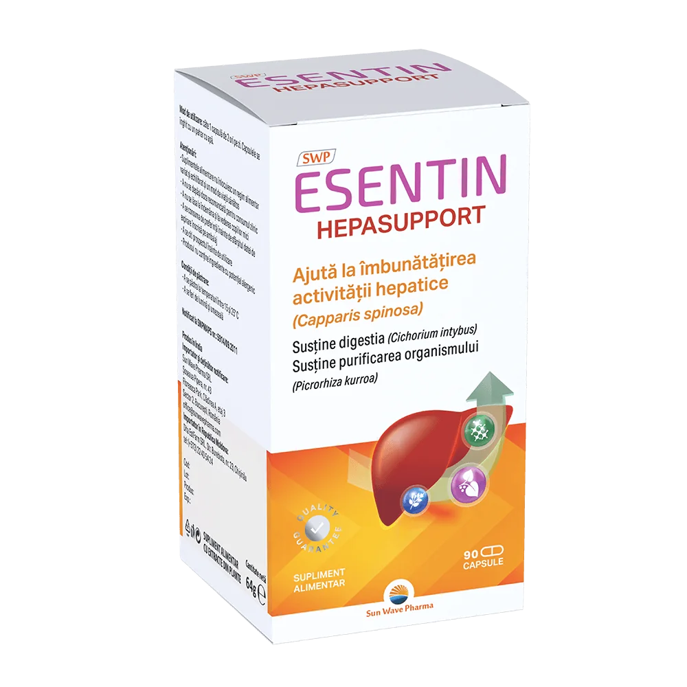 Esentin Hepasuport, 90 capsule, Sun Wave Pharma