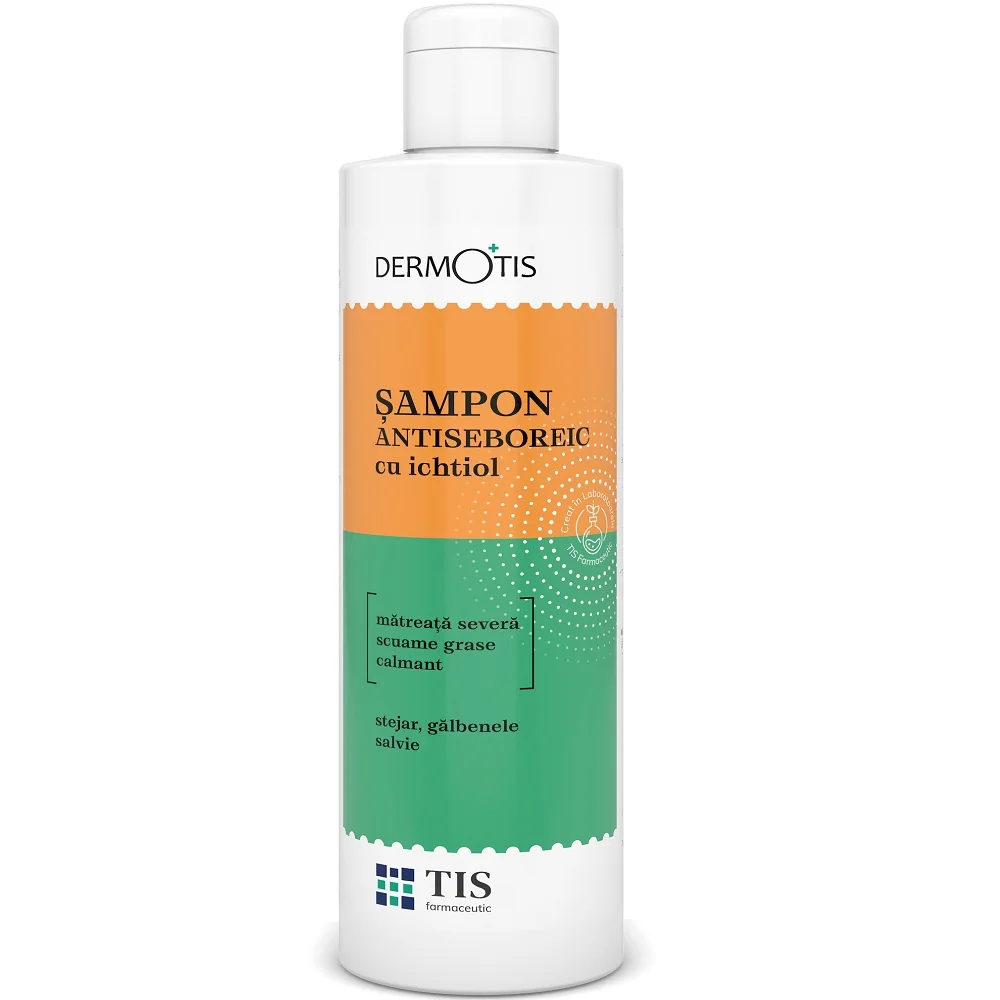 Sampon antiseboreic cu ichtiol Dermotis, 120ml, Tis Farmaceutic