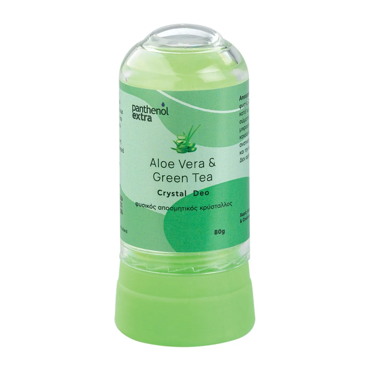 Deodorant roll-on Panthenol Extra Crystal Aloe Vera & Ceai Verde, 80g, Medisei