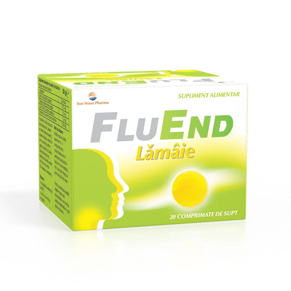 Fluend lamaie, 20 comprimate de supt, Sun Wave Pharma