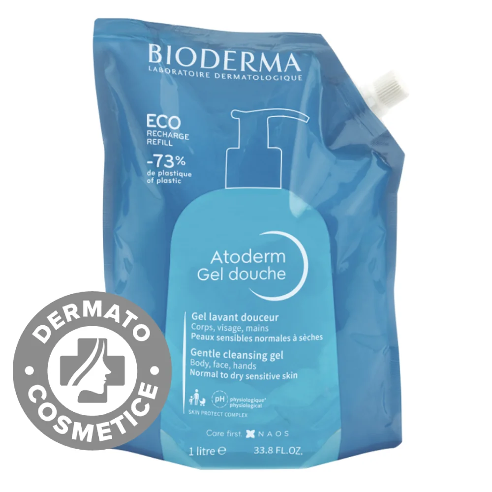 Gel de dus rezerva Atoderm, 1000ml, Bioderma