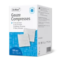 Dr. Max Comprese non-sterile 7.5 x 7.5cm, 100 bucati