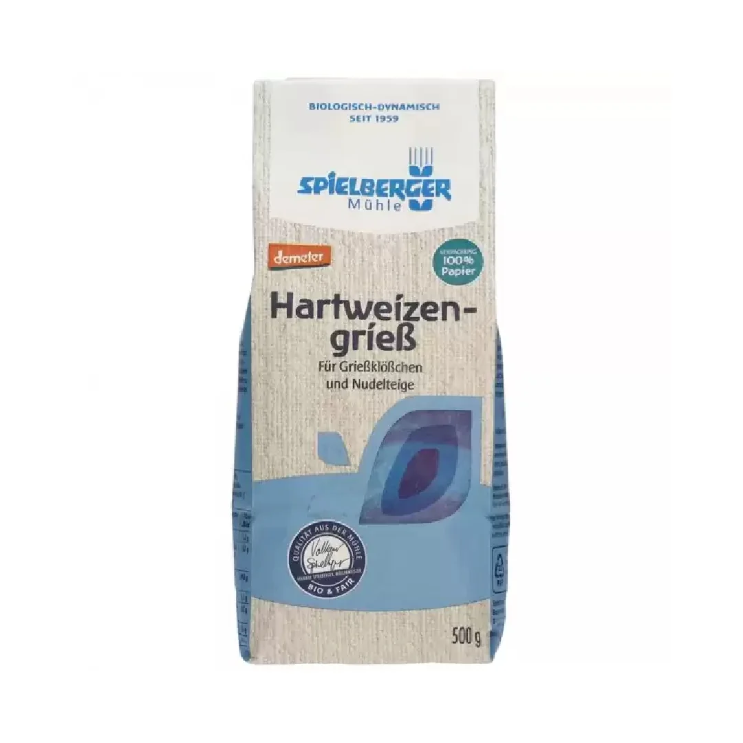 Gris din grau dur Eco Demeter, 500g, Spielberger 