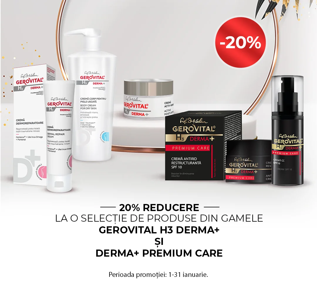 Ofertele lunii Ianuarie 2025 Gerovital Derma +