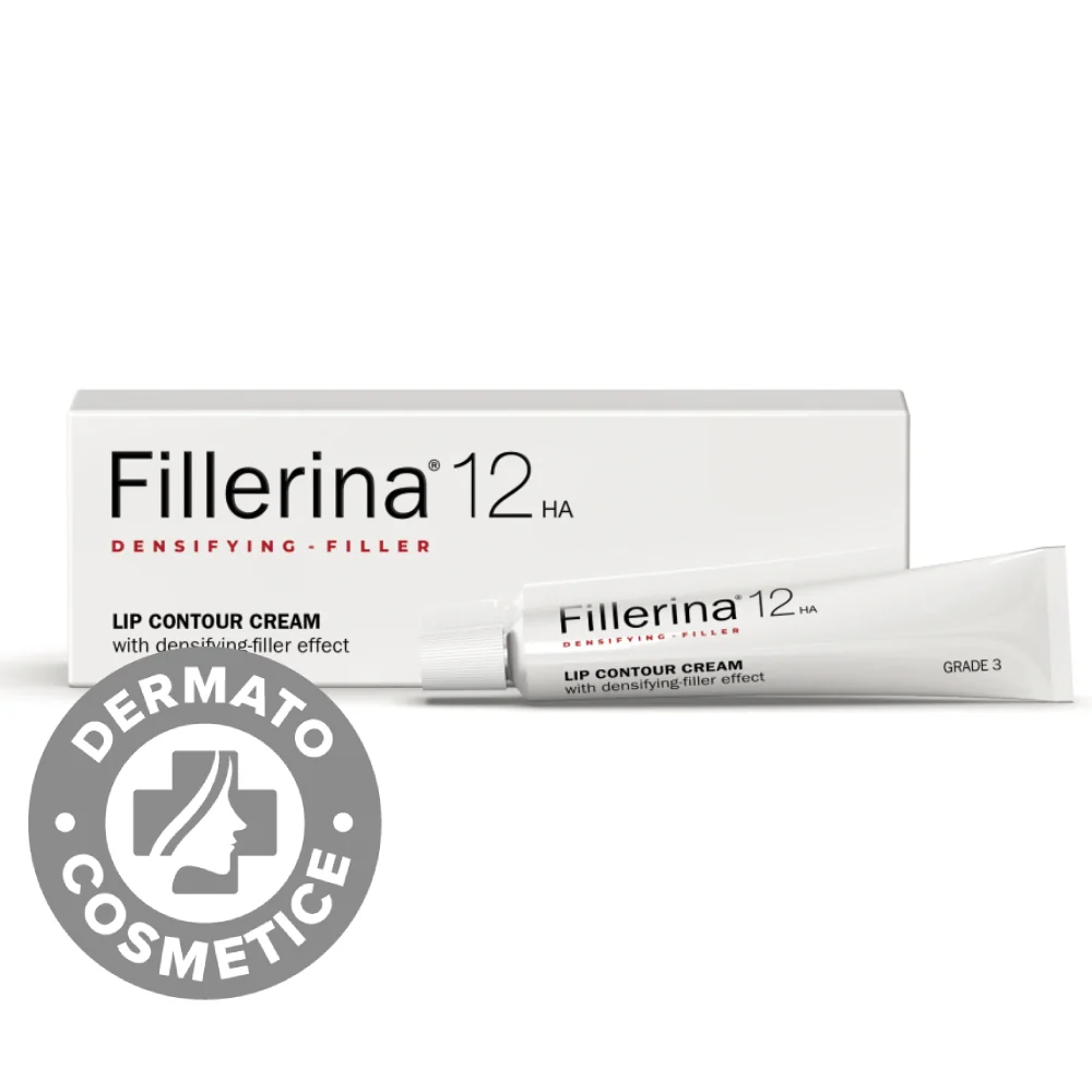 Crema pentru conturul buzelor 12HA Densifying Filler Grad 3, 15ml, Fillerina