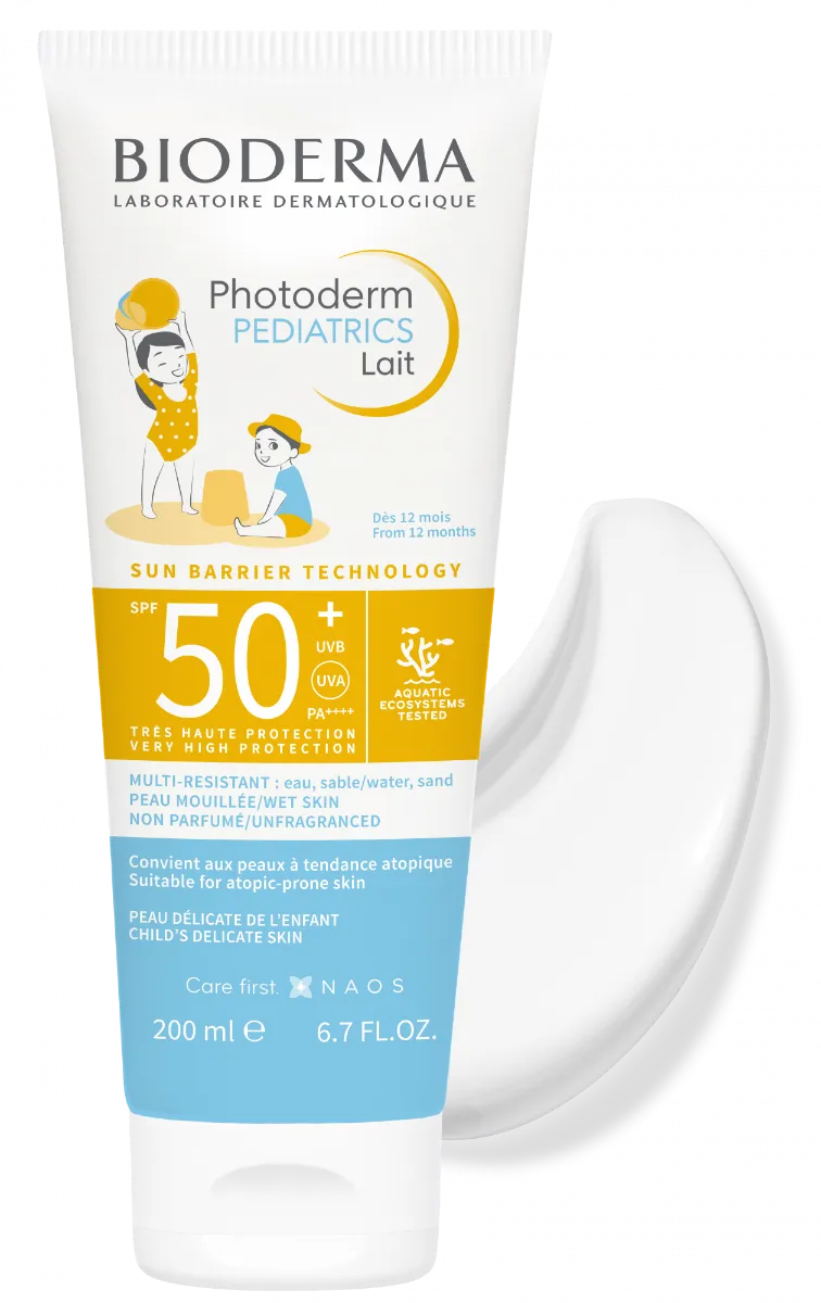 Lapte cu protectie solara pentru copii SPF50+ Photoderm Pediatrics, 100ml, Bioderma 