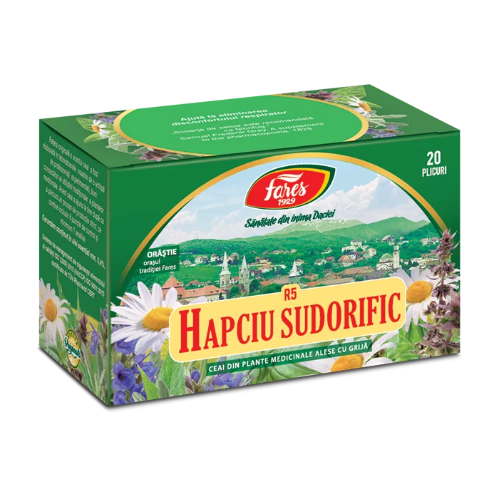 Ceai Hapciu sudorific, 20 plicuri, Fares