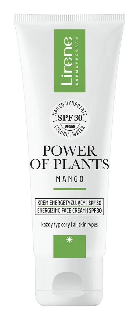 Crema energizanta cu SPF30 Power of Plants Mango, 50ml, Lirene 