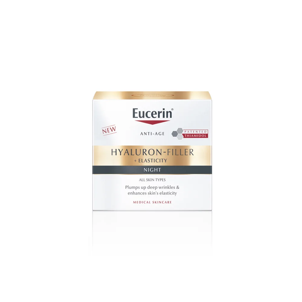 Crema de noapte Hyaluron-Filler + Elasticity, 50ml, Eucerin 