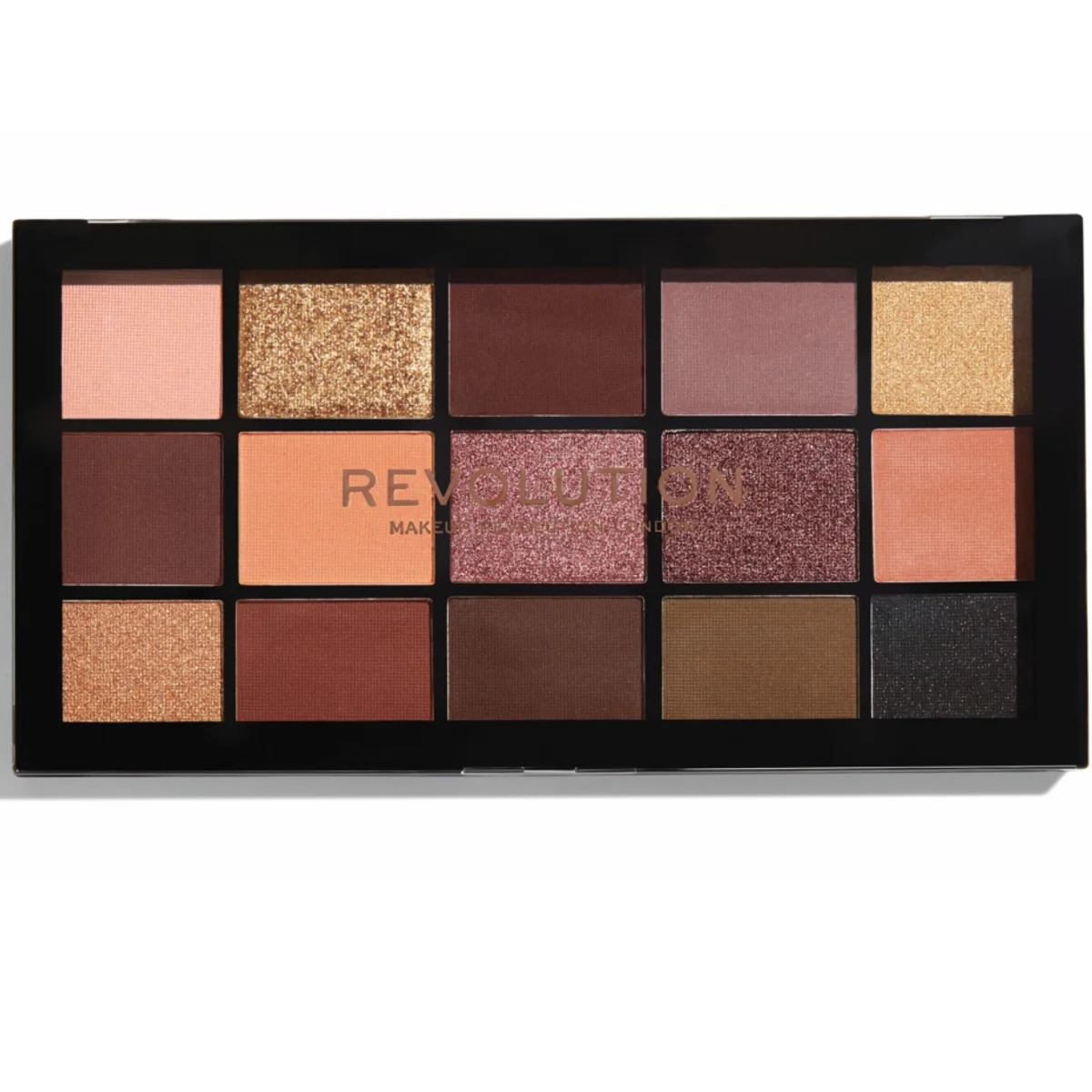 Paleta de farduri pentru pleoape Reloaded Velvet Rose, 16.5g, Makeup Revolution 