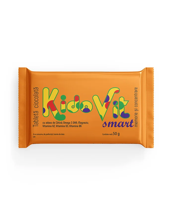 Tableta de ciocolata Smart, 50g, Kidovit