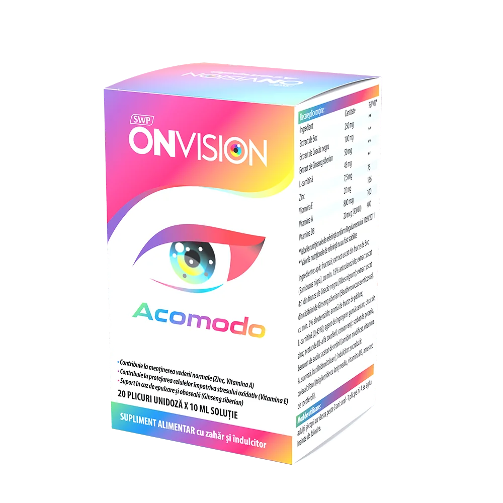 Ovision Acomodo, 20 plicuri, Sun Wave Pharma 