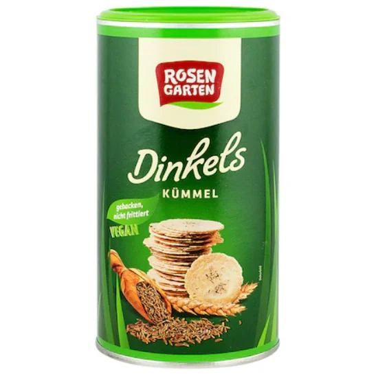 Saratele bio din grau spelta cu chimen, 100g, Rosen Garten