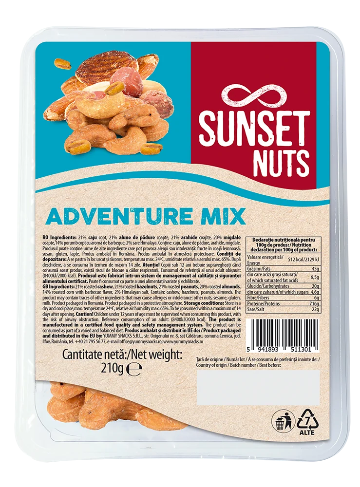 Adventure Mix, 210g, Sunset Nuts