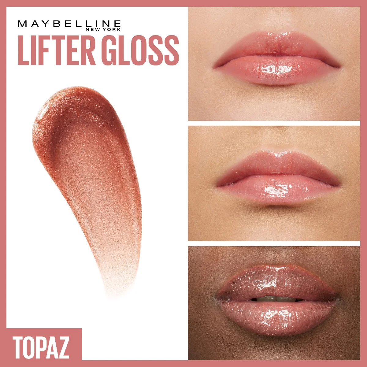 Luciu de buze Lifter Gloss 009 Topaz, 5.4ml, Maybelline 