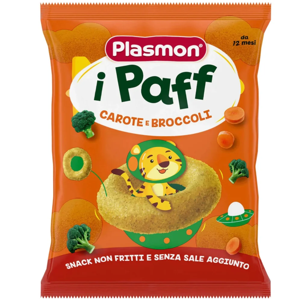 Pufuleti cu morcovi si broccoli +12 luni , 15g, Plasmon