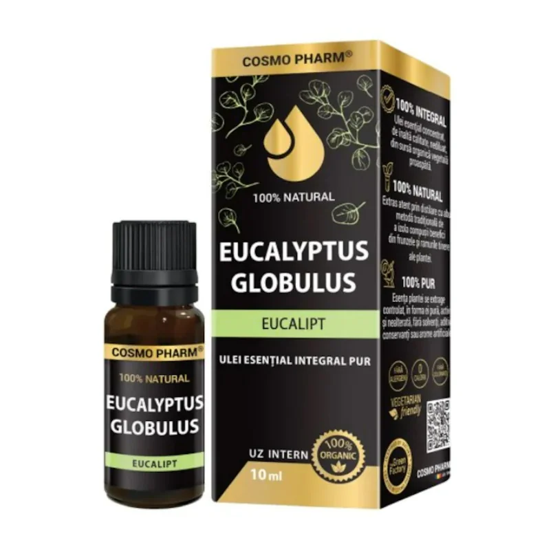 Ulei esential integral pur de eucalipt, 10ml, Cosmopharm