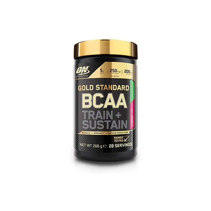 Aminoacizi BCAA Train Sustain Strawberry Kiwi, 266g, Optimum Nutrition