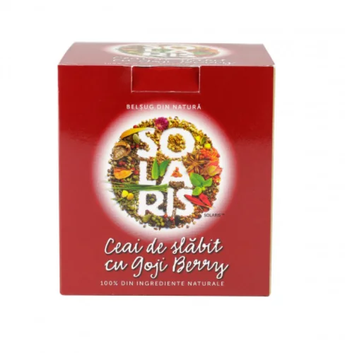 Ceai de slabit cu goji berry, 20 doze, Solaris