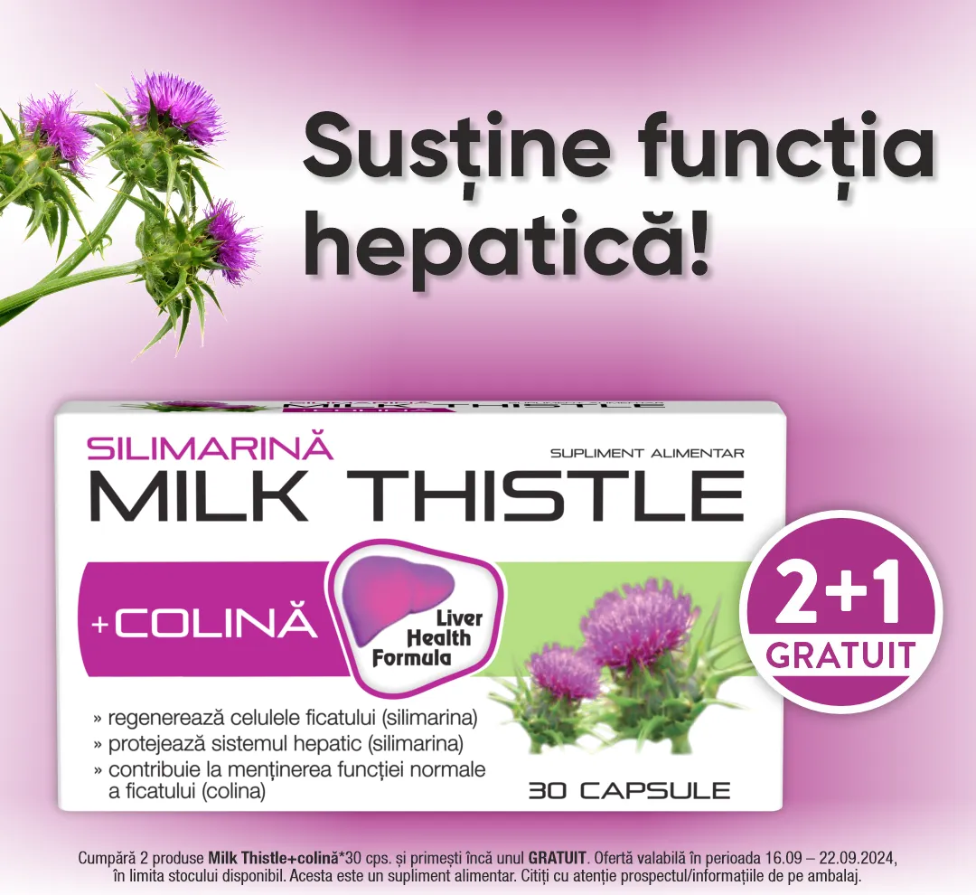 Max Deals Septembrie 2024 Silimarina Milk Thistle Zdrovit