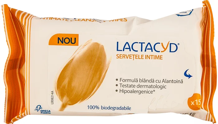 Servetele intime, 15 bucati, Lactacyd 