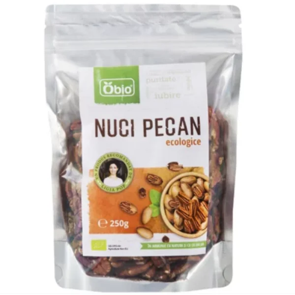 Nuci pecan bio, 250g, Obio