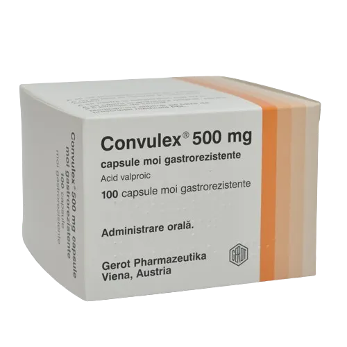 Convulex 500mg, 100 capsule moi gastrorezistente, Gerot