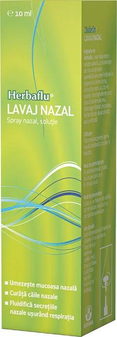 Lavaj nazal Herbaflu, 10 ml, Biofarm