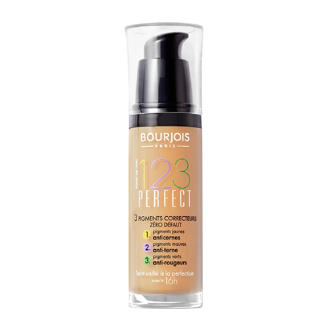 Fond de ten lichid 123 Perfect 55 Beige Fonce, 30ml, Bourjois