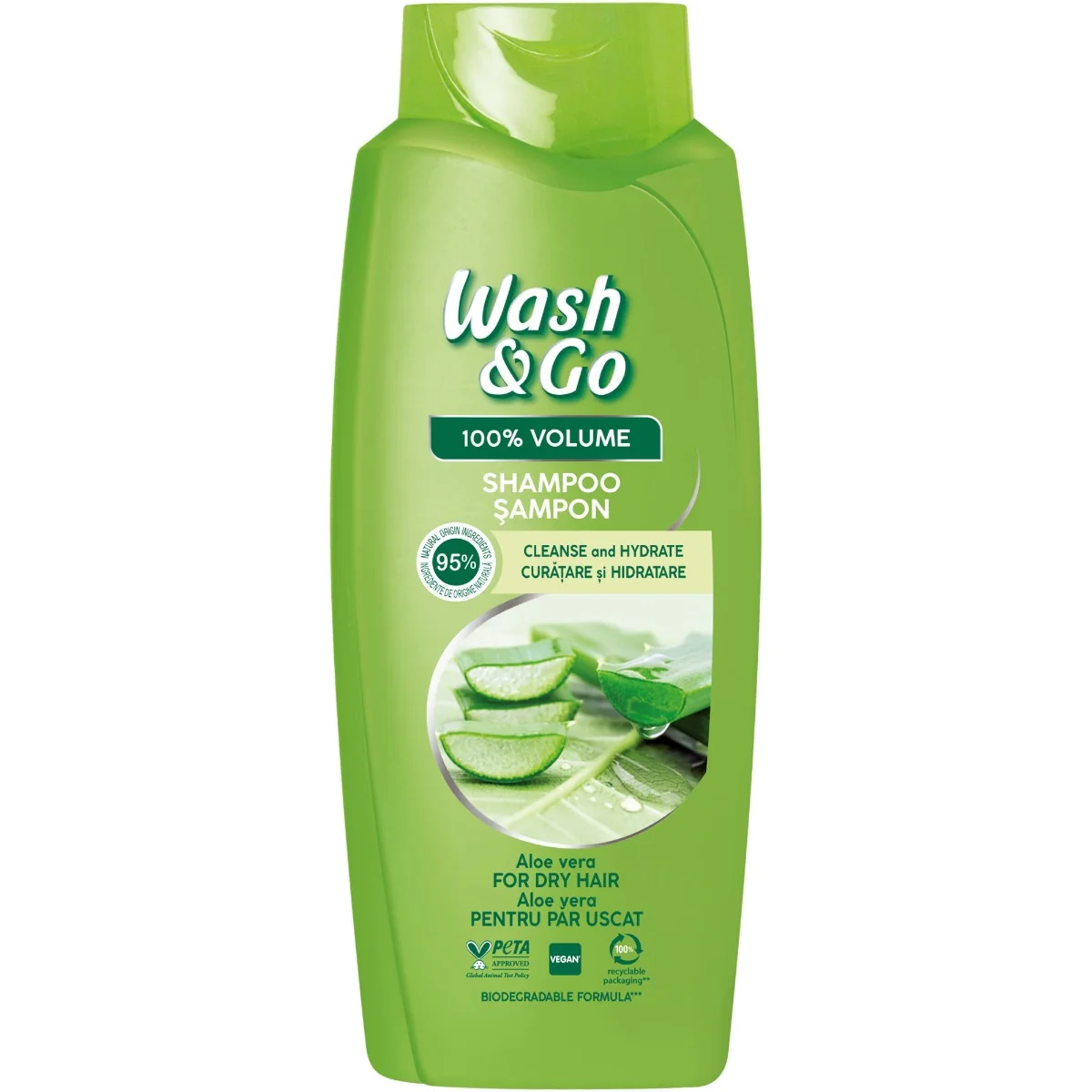 Sampon cu aloe vera, 675ml, Wash&Go