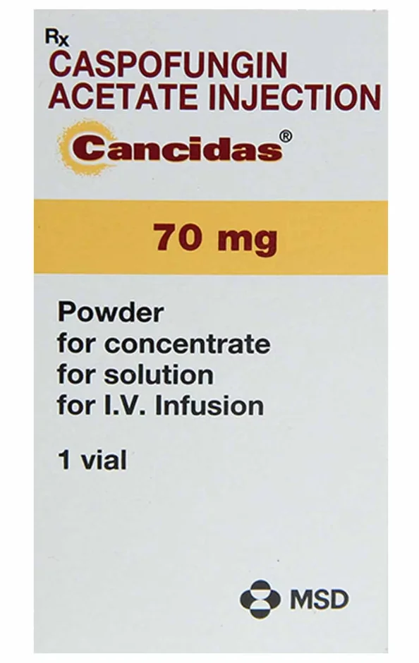 Cancidas pulbere pentru concentrat solutie perfuzabila 70mg, 1 flacon, MSD 